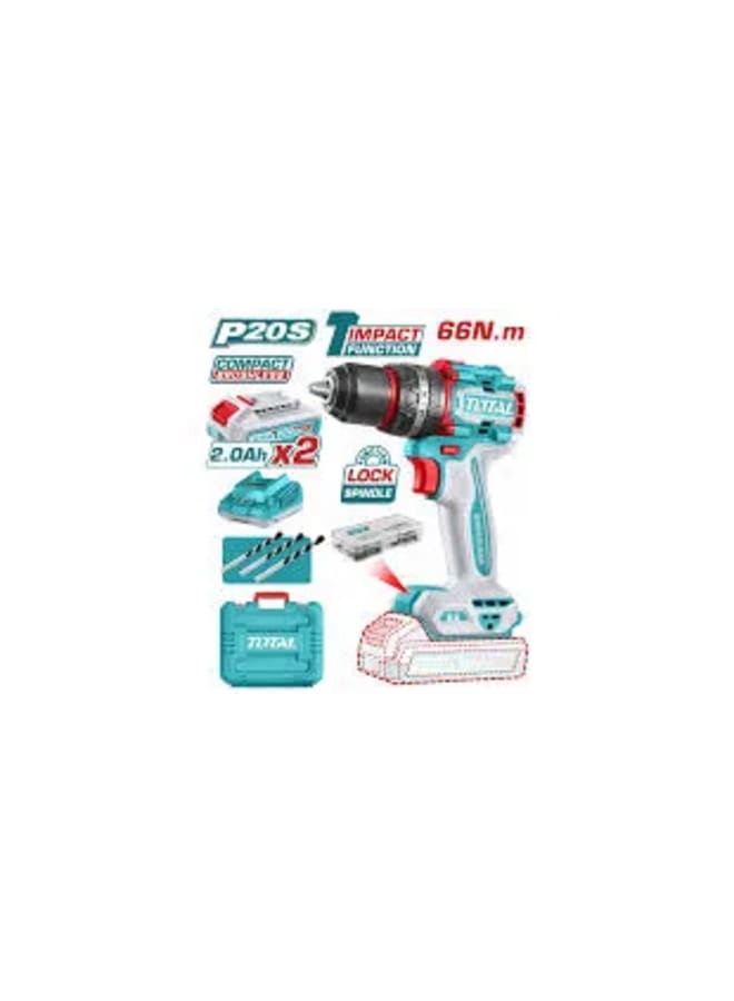 TOTAL Drill 66 Newton 2 Batteries with Charger and Big Case - Image 2