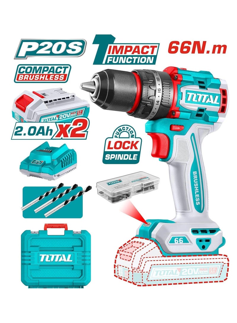 توتال شنيور 66 نيوتن 2 بطاريه وشاحن دقاق شنطه كبيره - Image 1