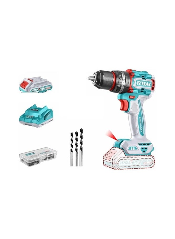 توتال شنيور 66 نيوتن 2 بطاريه وشاحن دقاق شنطه كبيره - Image 2