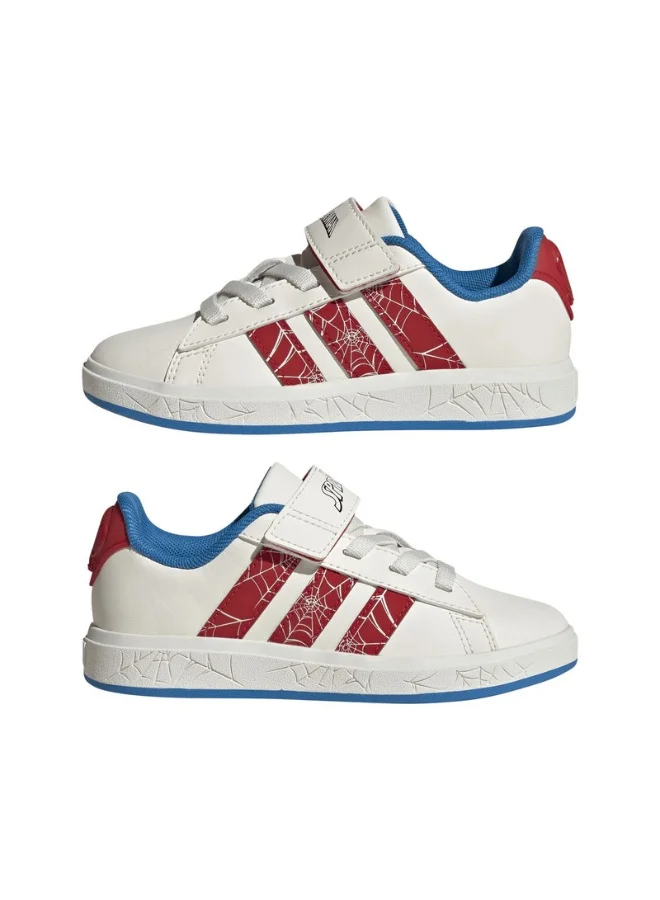 adidas Adidas Grand Court Spider-Man El K U White Sportswear Shoes For Kids