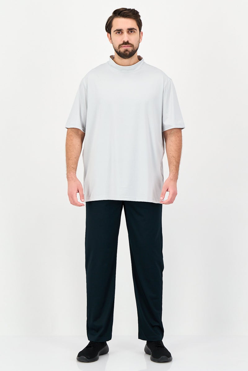 Greg Norman Men Sportswear Fit Short Sleeves Training T-Shirt, Light Grey - Image 4