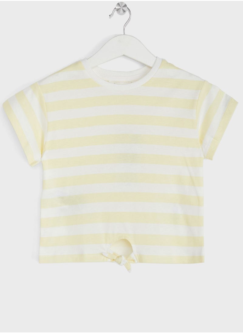 MANGO - Kids Knot Striped T-Shirt - Image 1