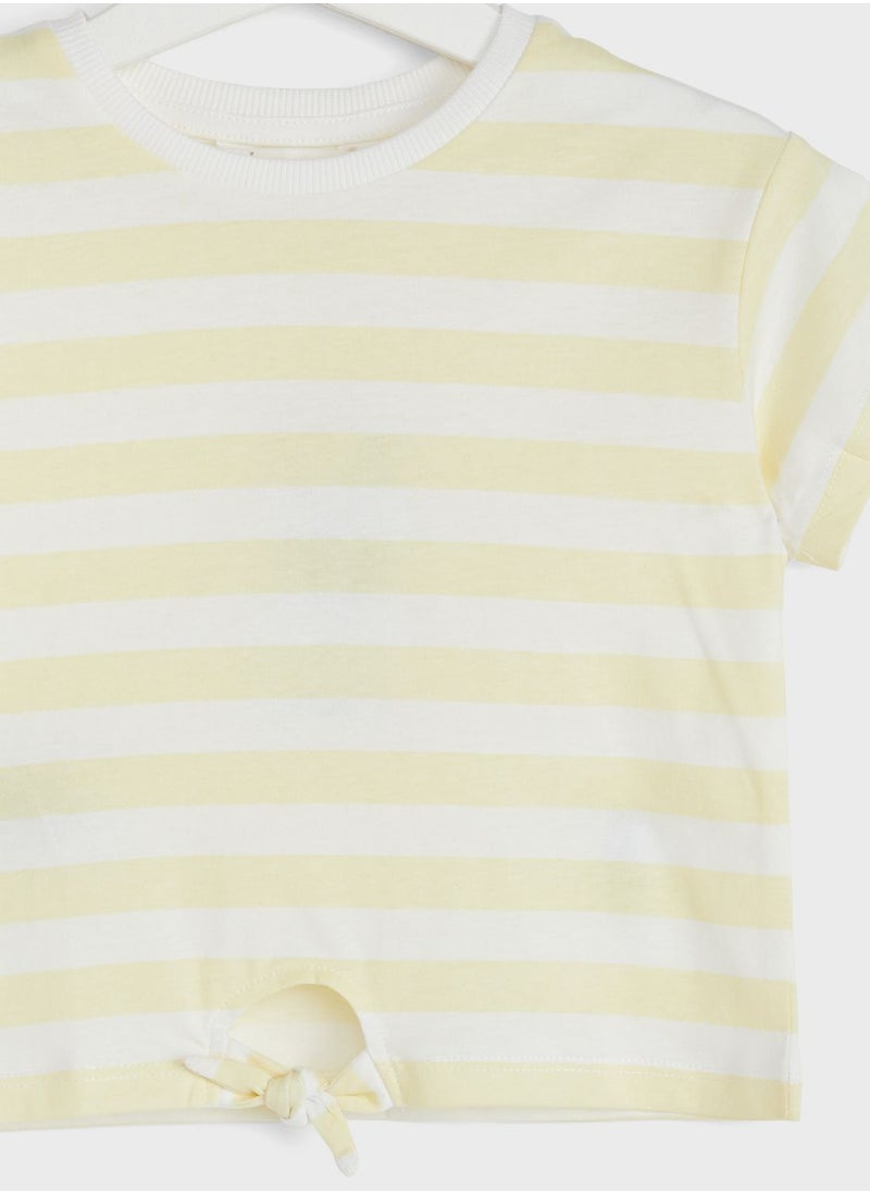 MANGO - Kids Knot Striped T-Shirt - Image 1