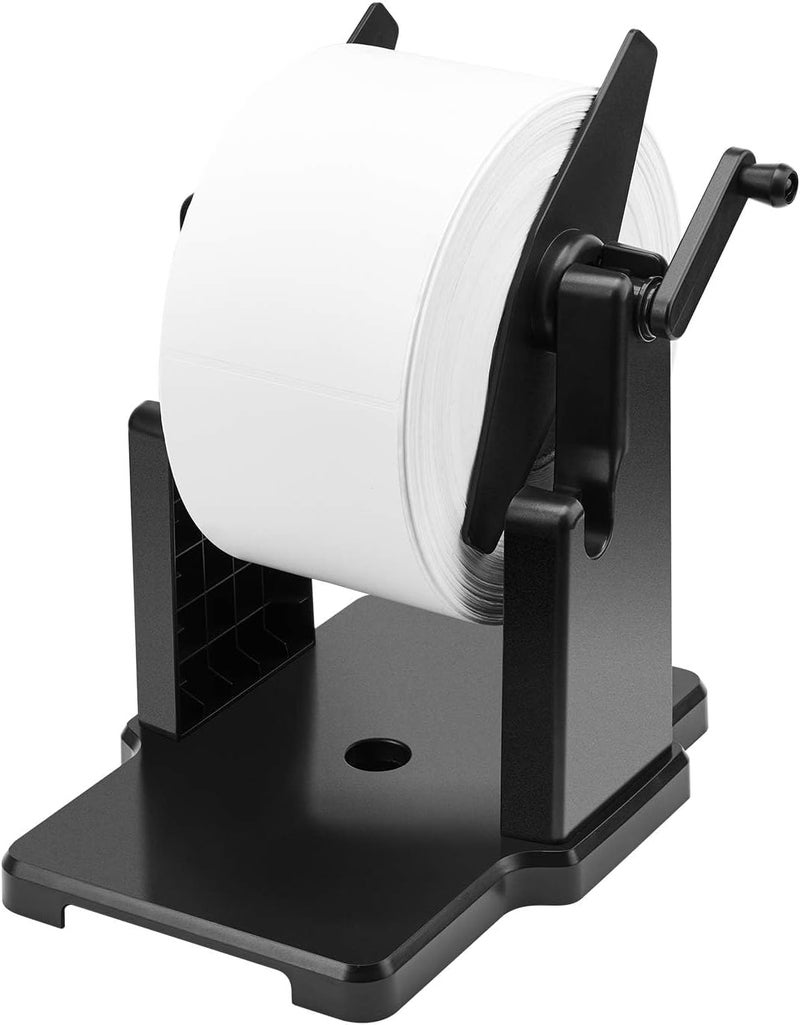 MUNBYN External Rolls Label Holder, 2 in 1 Fan-Fold Stack Paper Holder for Desktop Thermal Label Printer - Image 1