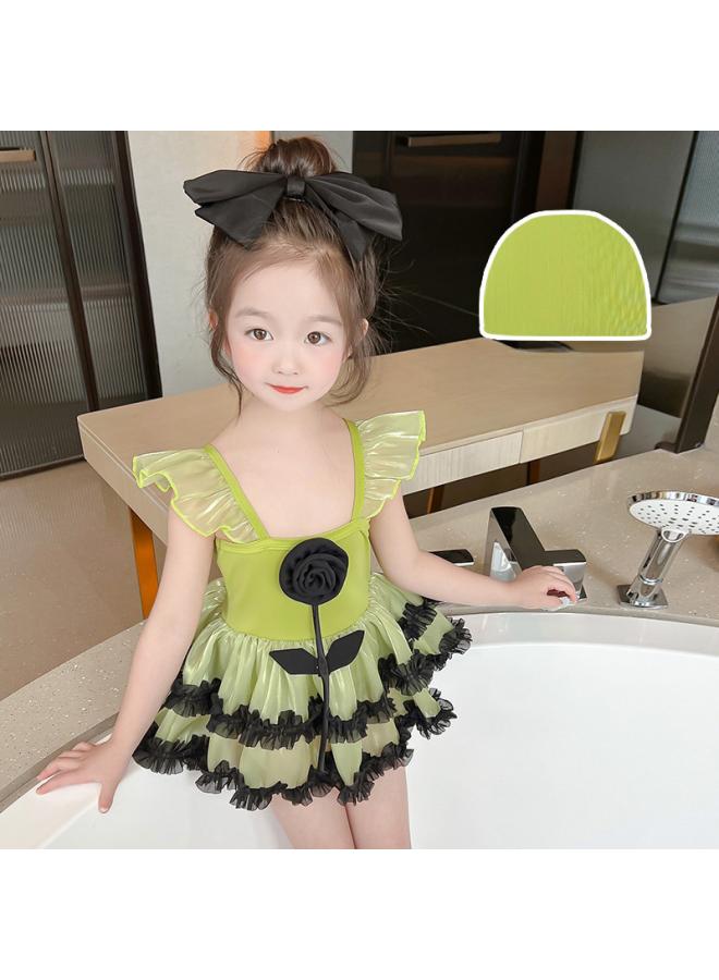 Generic Girls' Swimsuit One-piece Summer New Little Princess Swimming Suit Children's Clothing 6-year-old Baby Girl Swimsuit Beach 3 