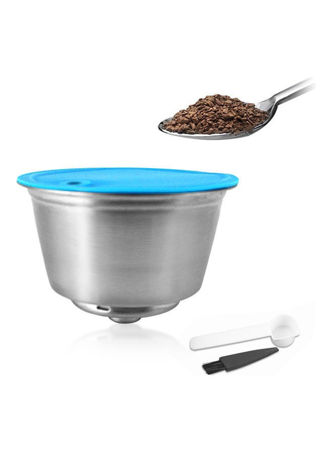 NIBEMINENT Stainless Steel Refillable Coffee Capsules silver 0.055kg - Image 1