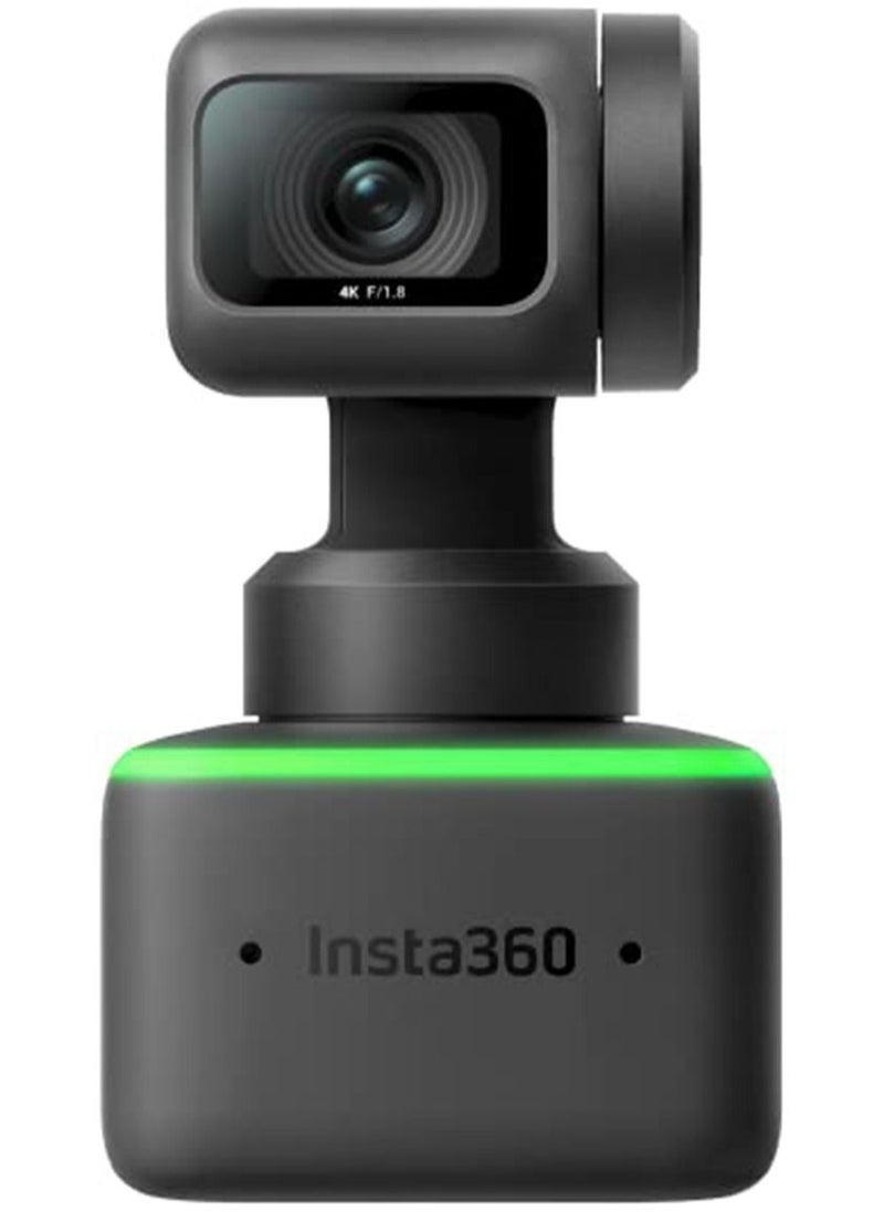 Insta360 - Link AI Powered 4K Webcam with Dual Microphones, Gesture Control, HDR, AI Tracking, Deskview and Streamer Mode Built in Privacy Protection - Image 1