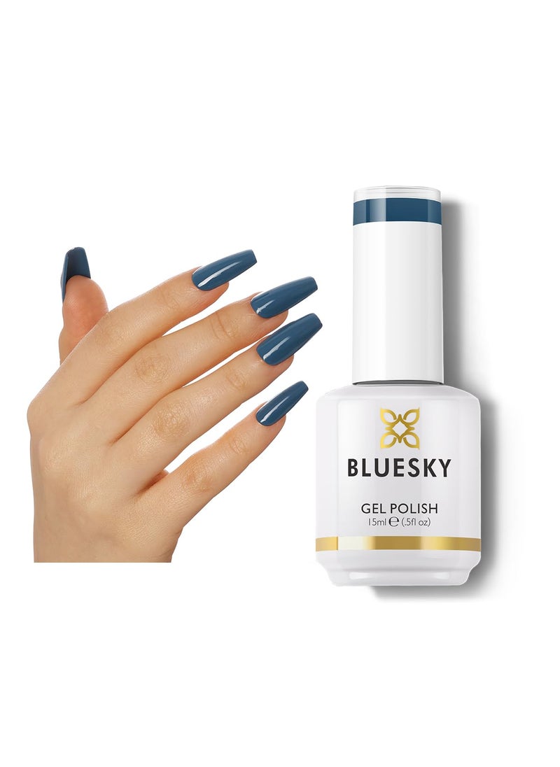 Bluesky BLUESKY Blue Gel Nail Polish- Aegean Blue Gel Polish Colors,Long Lasting &Chip Resistant,Vegan,Nail Art Manicure Nail Polish,DIY at Home,15ml 80558P/BLUE RAPTURE 