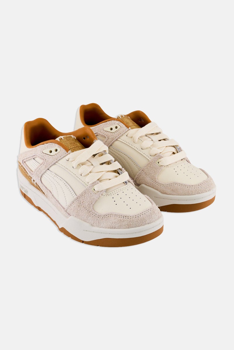 PUMA Kids Boy Slipstream Premium Lace Up Outdoor Shoes, Cream - Image 1