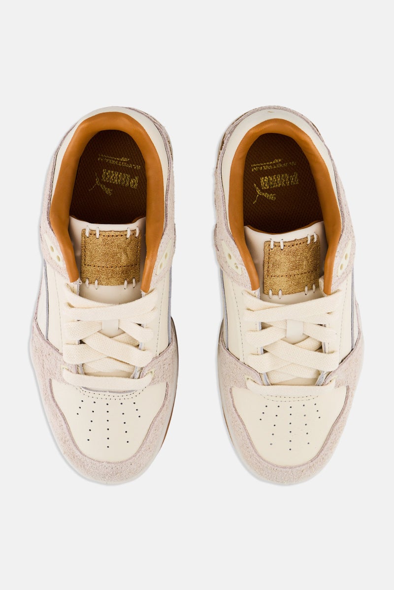 PUMA Kids Boy Slipstream Premium Lace Up Outdoor Shoes, Cream - Image 3