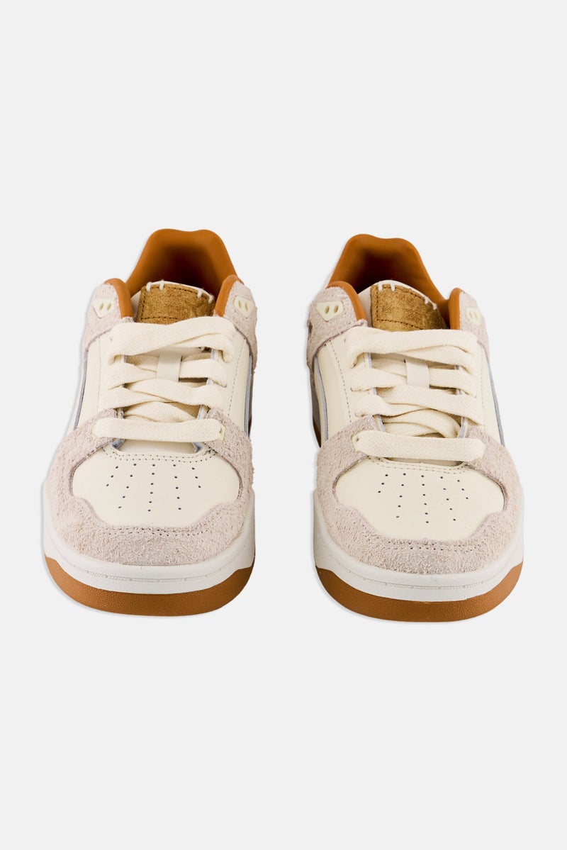 PUMA Kids Boy Slipstream Premium Lace Up Outdoor Shoes, Cream - Image 4