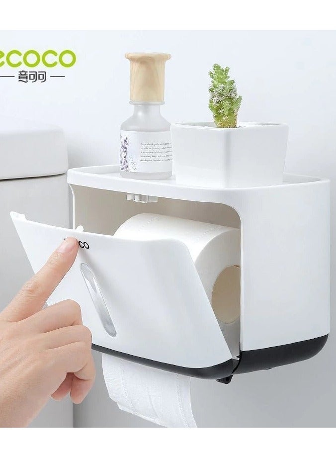 إيكوكو علبة مناديل ECOCO مثبتة على الحائط - أبيض - Image 3