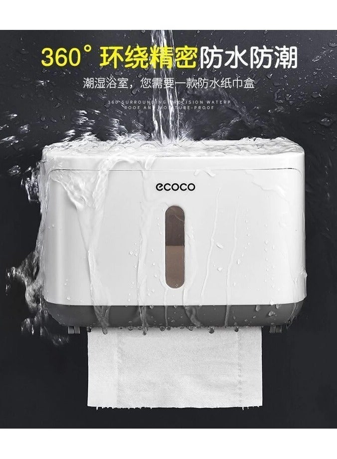 إيكوكو علبة مناديل ECOCO مثبتة على الحائط - أبيض - Image 2