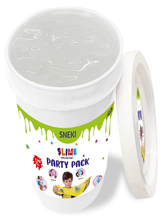 SNEKI (1 Kg Clear Slime) Fruit Scented Big Slimy Slime Gel Jelly Putty Toy Slime Bucket kit Set Toys for Girls Boys Kids Slime Toy Gift - Image 1