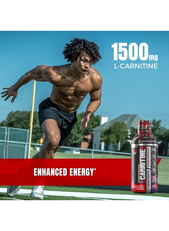 ProSupps L-Carnitine Liquid 1500, Stimulant-Free Liquid Shots for Men & Women - Clean Workout Drink for Energy, Performance & Muscle Recovery - No Sugar, No Carbs - 31 Servings, Berry - Image 4