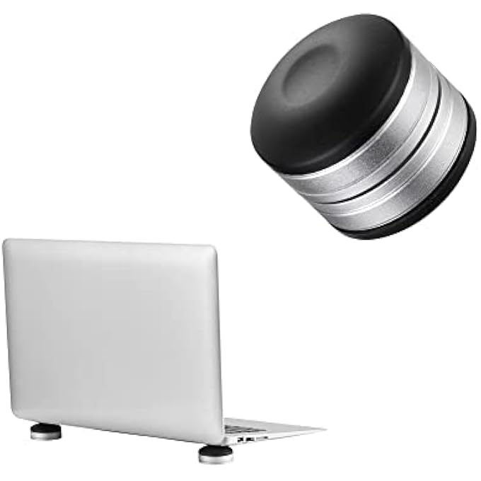 rayihni ANTI HEAT STAND BALL LAPTOP/NOTEBOOK FOR LAPTOP/NOTEBOOK/ULTRABOOK, BLACK/SILVER - Image 1
