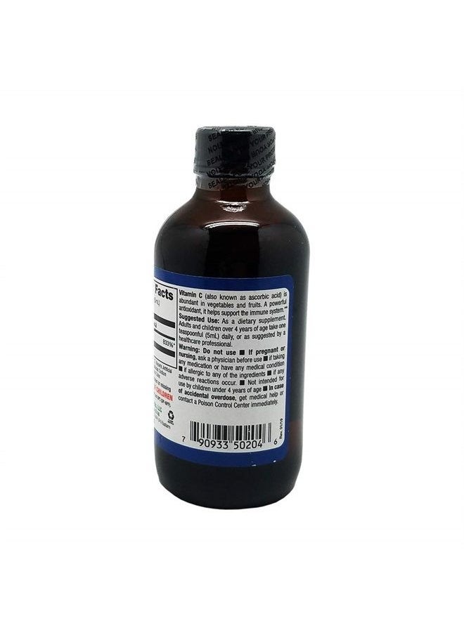 Germa Sugar-Free Liquid Vitamin C. 500 mg. Fast Absorption Dietary Supplement. Immune System Booster. 4 oz / 118ml  - Image 1