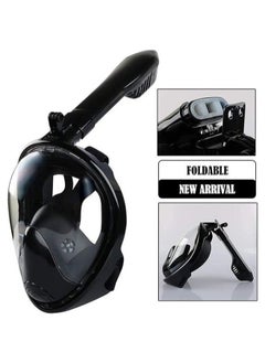 Generic Full Face Diving Mask, 180 Degree Panoramic View Snorkeling Mask, Easy Breathing Swimming Snorkeling Mask with Detachable Sports Camera Holder, Anti-Fog, Anti-Leak, Pancreas  - Image 2
