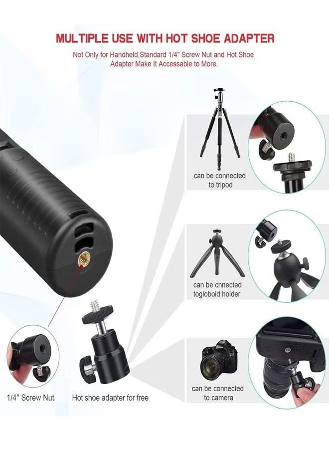 بادوم عصا إضاءة ليد محمولة من بادوم، 7 ألوان و10 أوضاع، عصا إضاءة فيديو تصوير محمولة للتصوير والحفلات، أنبوب إضاءة يعمل بالبطارية مع جهاز تحكم عن بعد لاسلكي - Image 4