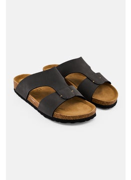 Algspar Men Slip On Cork Sandals, Dark Grey  - Image 1