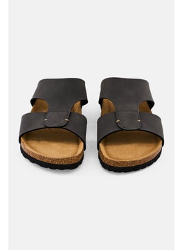 Algspar Men Slip On Cork Sandals, Dark Grey  - Image 2