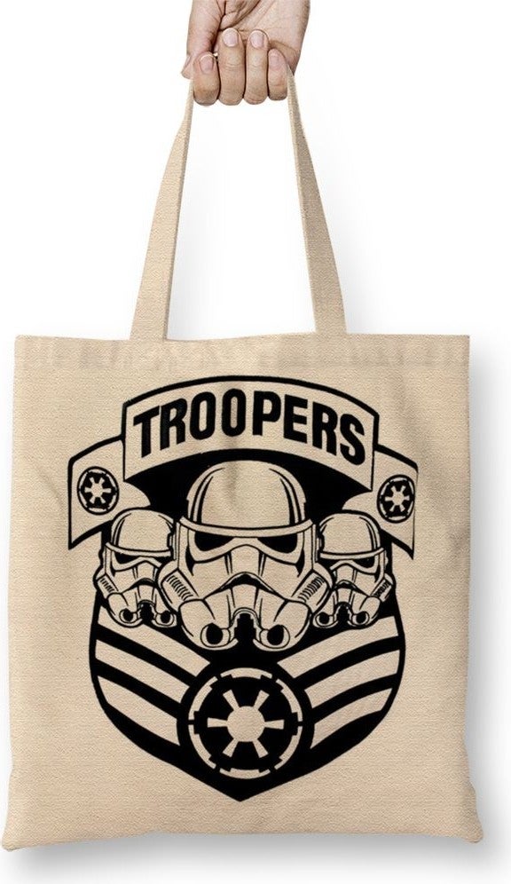 Baskı Dükkanı Print Shop Star Wars Storm Trooper Tote Bag Long Handle 