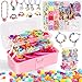 FUNZBO 1600 Pcs Pop Beads with Bracelet Making Kit Jewelry Making Kit Arts and Crafts Necklace Bracelet Ring Snap Set Birthday Valentines Day Gifts - Image 2