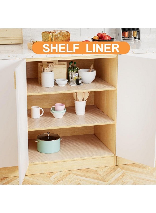 ElastPro حصيرة/ورقة مضادة للانزلاق قابلة للغسل من إيلاست برو من مادة EVA بدرجة غذائية للثلاجة، بطانة الرفوف، الطاولة، درج المطبخ (شفافة منقطة، 45 سم × 5 م) - Image 4