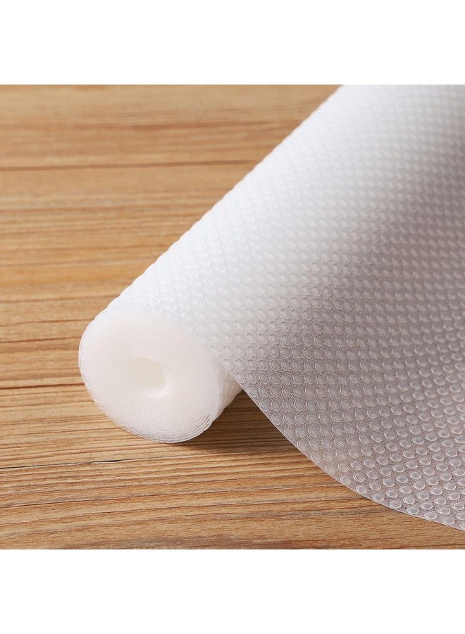 ElastPro حصيرة/ورقة مضادة للانزلاق قابلة للغسل من إيلاست برو من مادة EVA بدرجة غذائية للثلاجة، بطانة الرفوف، الطاولة، درج المطبخ (شفافة منقطة، 45 سم × 5 م) - Image 1