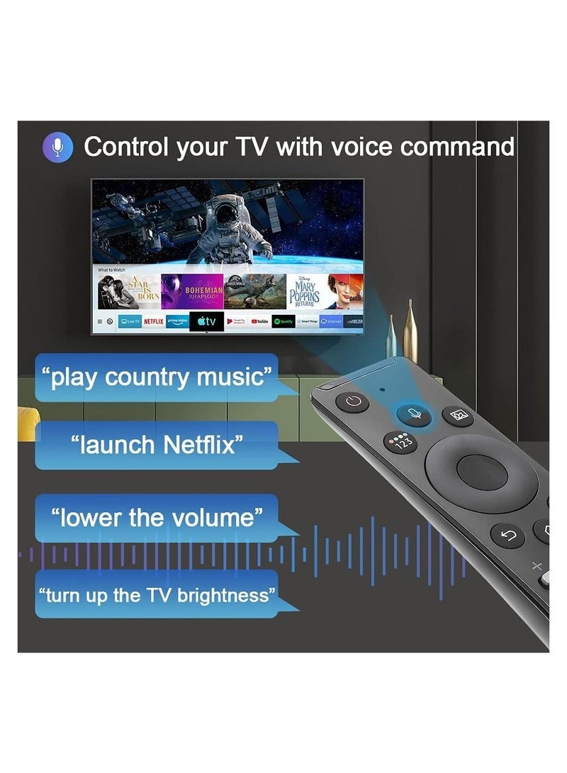 Universal Voice Remote Control for Samsung TV Remote All Samsung LED QLED UHD SUHD HDR LCD HDTV 4K 3D Curved Smart TVs, with Shortcut Buttons for Netflix - Image 4
