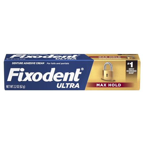 Fixodent Ultra Max Hold Dental Adhesive, 2.2 oz (Pack of 6) - Image 1