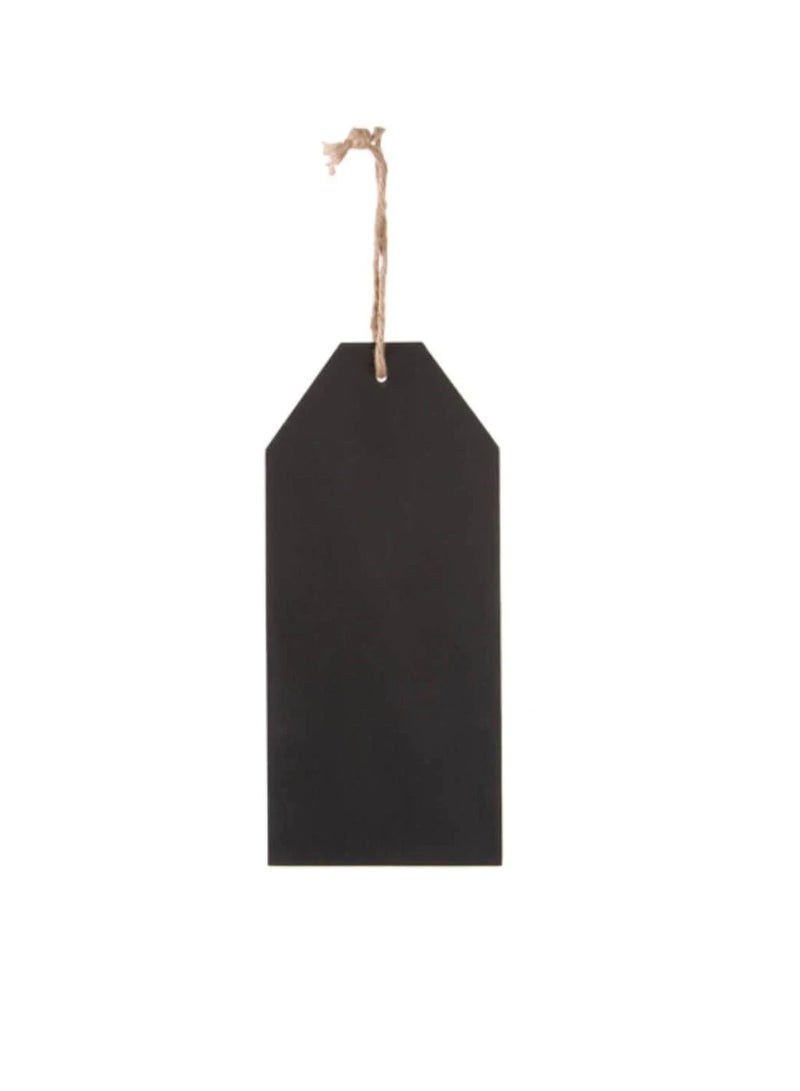 Medium Chalkboard Tag with Jute MDF 4.5 x 10 inches - Image 1