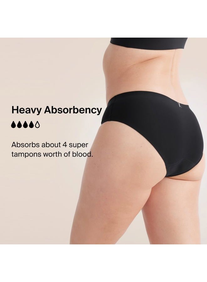 KNIX Leakproof Bikini - No-Show by Knix, Black, S - Image 3
