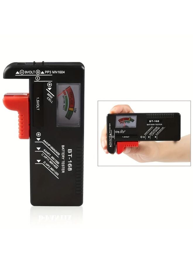 BT 168 Digital Battery Tester For AAA AA C D 9V Button Cells Voltage Capacity Check - Image 2