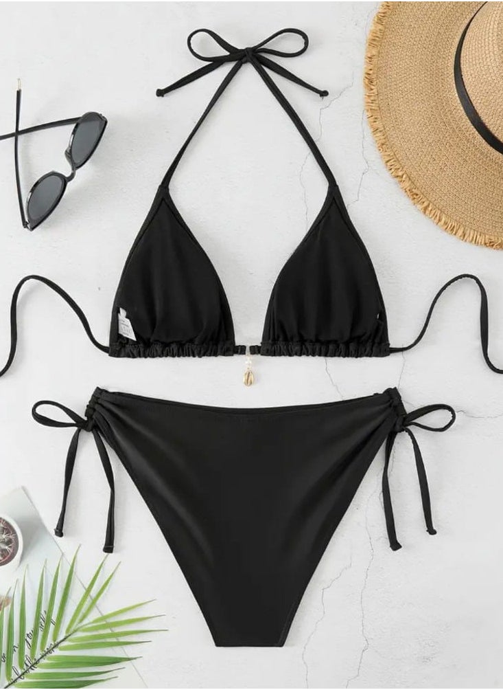 Hanady - Two-Piece Bikini Made of Korean High-Quality Butter Lycra Fabric - Sophisticated and Comfortable Design - Model HN 6023 - Image 1