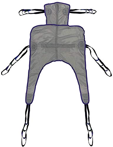 Tuffcare Universal Divided Leg Shower Commode Sling Medium Compatible with Tuffcare Hoyer Invacare McKesson Drive Lumex Medline Joerns and Other Patient Lifts Mesh Polyester Slim Fit - Image 2