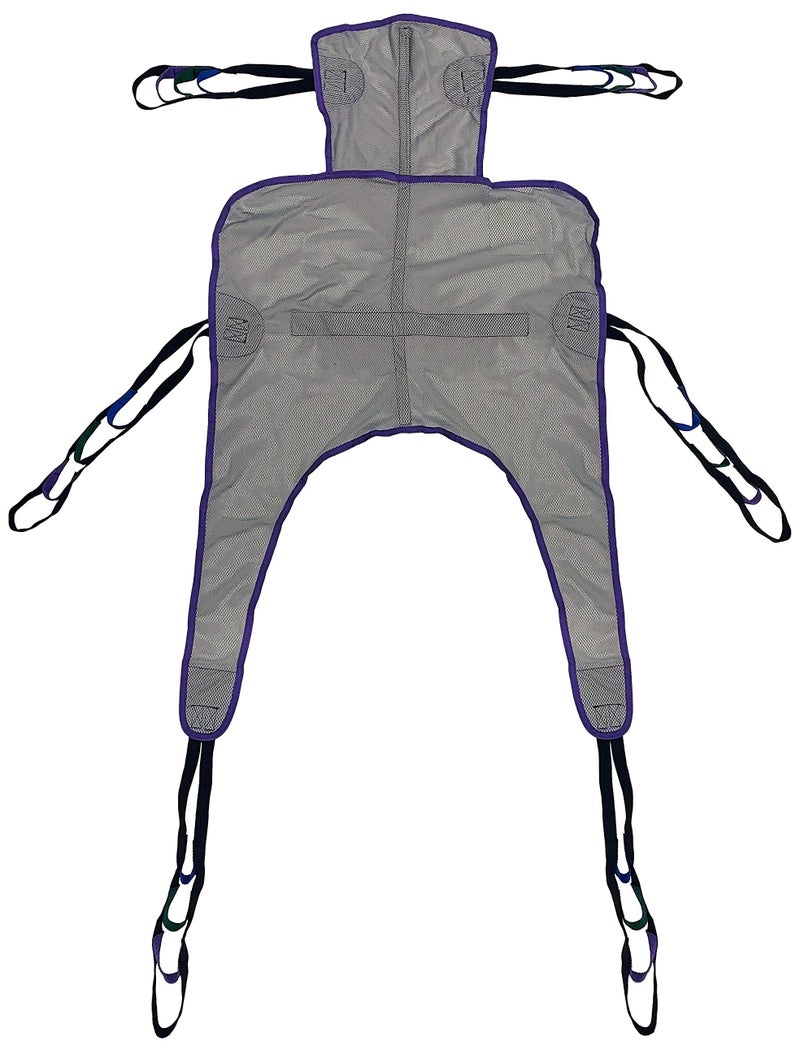 Tuffcare Universal Divided Leg Shower Commode Sling Medium Compatible with Tuffcare Hoyer Invacare McKesson Drive Lumex Medline Joerns and Other Patient Lifts Mesh Polyester Slim Fit - Image 1