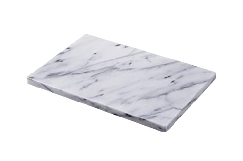 JEmarble Pastry Board 12x16 inchPearl White with NonSlip Rubber Feets for Stability Perfect for Keep the Dough Cool and Chocolate TemperingPremium Quality