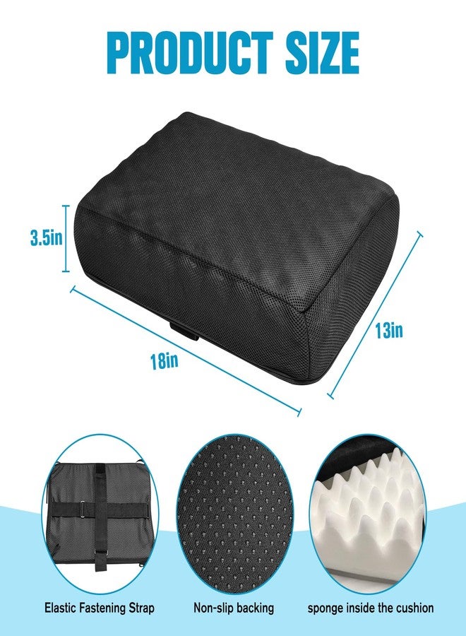 JZHLLA 18x13x3.5 Inch Rollator Walker Seat Cushion Support Pad with Breathable Mesh Cover, Adjustable Straps for Secure Fit - Image 2
