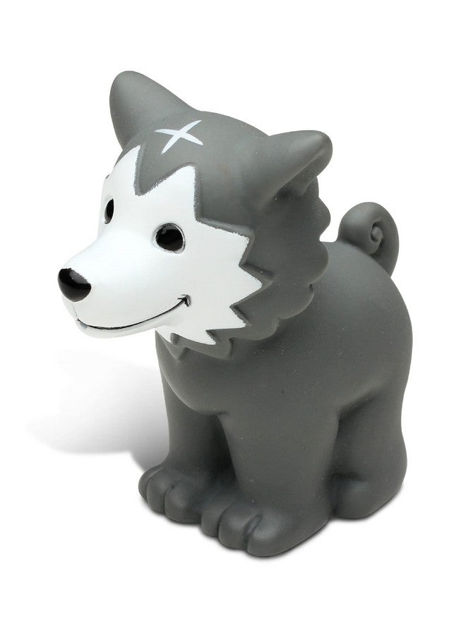 Puzzled DolliBu Wolf Bath Buddy Squirter - Floating Wolf Rubber Bath Toy, Fun Water Squirting Bathtime Play For Toddlers, Cute and Soft Wild Life Animal Toy For The Bathtub, Beach, and Pool for Girls and Boys - Image 1