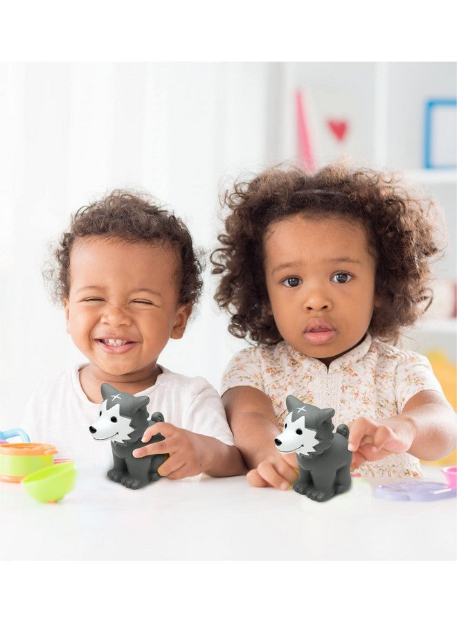 Puzzled DolliBu Wolf Bath Buddy Squirter - Floating Wolf Rubber Bath Toy, Fun Water Squirting Bathtime Play For Toddlers, Cute and Soft Wild Life Animal Toy For The Bathtub, Beach, and Pool for Girls and Boys - Image 5