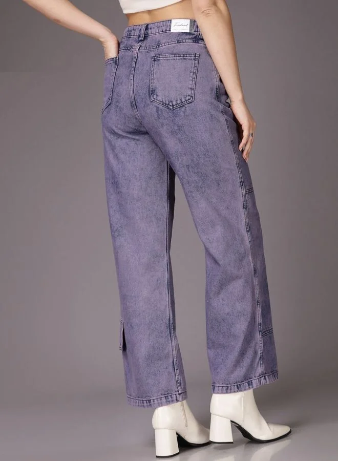 Freehand  Women Relaxed Fit Solid High Rise Jeans for Women | Best Price UAE