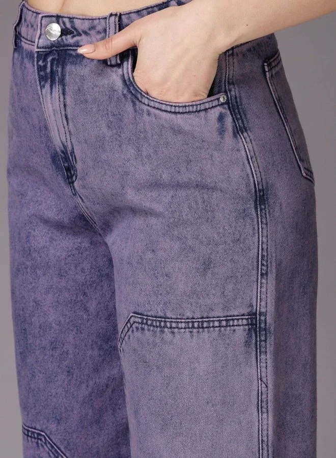 Freehand  Women Relaxed Fit Solid High Rise Jeans for Women | Best Price UAE