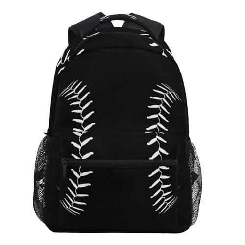 Oarencol Fashion Baseball Sport Softball American Cool Backpacks School Book Travel College Shoulder Bag for Women Girls Men Boys - Image 1