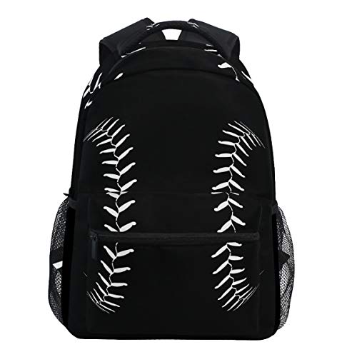 Oarencol Fashion Baseball Sport Softball American Cool Backpacks School Book Travel College Shoulder Bag for Women Girls Men Boys - Image 4