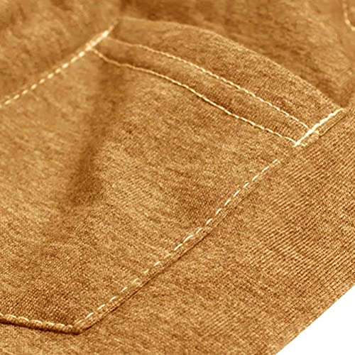 BINPAW Kids Cotton Active Sports Basic Outdoor Jogger Sweat Pants with Pockets for Little Boys & Big Boys, Brown, Age 6T-7T (6-7 Years) = Tag 130 - Image 5