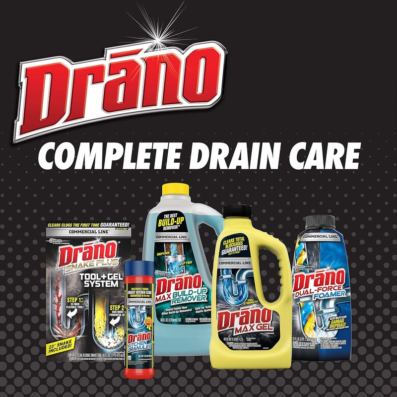 Drano Snake Plus Drain Cleaning Kit with Gel Drain Clog Remover - 16oz and 23-inch Snake Tool - Image 5