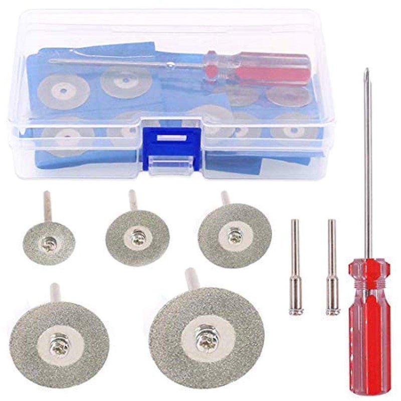 DIY Crafts 25Pieces 22253040 50 mm Diamond Cutting Wheel Cut Off Discs Coated Rotary Tools for Dremel Rotary Tool Design No 1 Pack Of 25 Pcs - Image 1