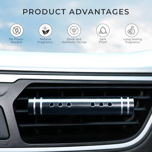Aromahpure Premium Car Vent Clip Perfume |Car Accessories | AC Vent Stick Air Freshener Aroma Diffuser | Lavender Natural Fragrance | Spill-Proof, Long-Lasting (Up to 45 Days) - Image 4