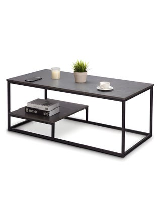 طاولة قهوة مستطيلة بإطار معدني ورف سفلي - pzsku/Z7D23678F5A844074369CZ/45/1751297359/0c2abee4-1e8e-4f59-aaed-a69a5ecfaced